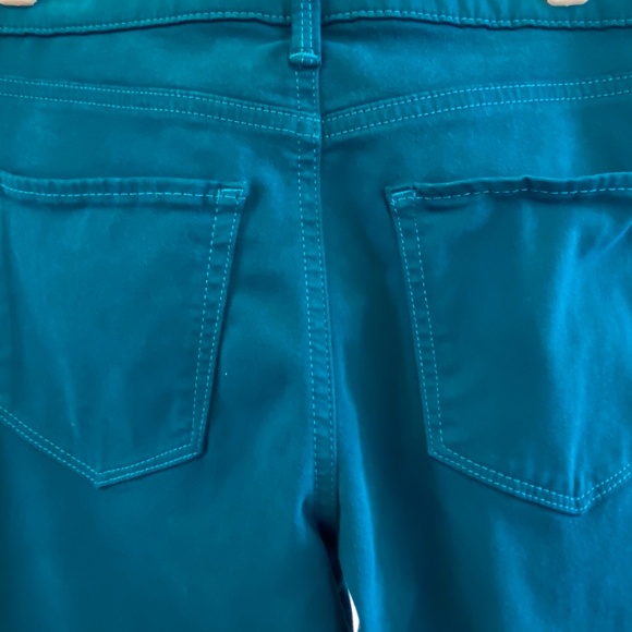 Lucky brand Brooke leggings velvet pant teal size 6/28 - Picture 7 of 11